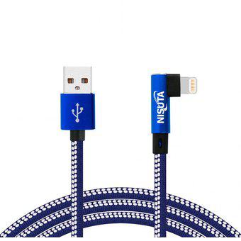 Cable Lightning iPhone 1 Metro 2.4a Conector A 90° Tela