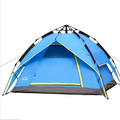 Carpa 4 Personas Automatica Camping Impermeable Sobretecho