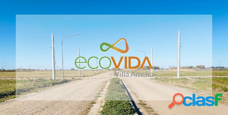 LOTES DE 300 M2 EN ECOVIDA SOBRE RUTA 18 - EN PESOS Y CUOTAS