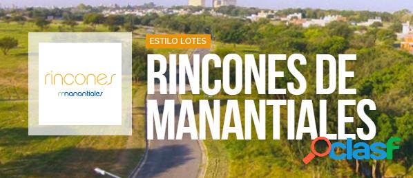 OPORTUNIDAD - LOTE RINCONES DE MANANTIALES