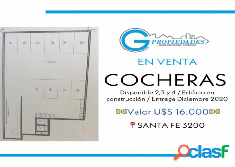 Oportunidad! COCHERAS - Edificio en construcción - Entrega