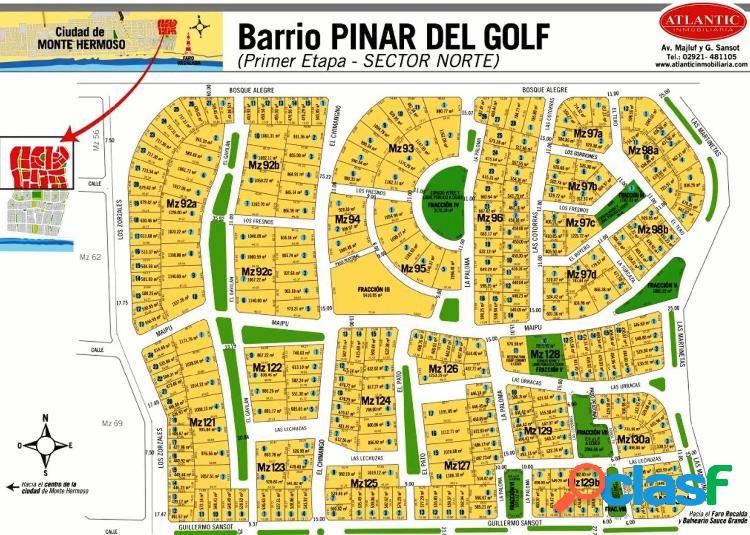 Pinar del Golf - Monte Hermoso - Espectacular Terreno