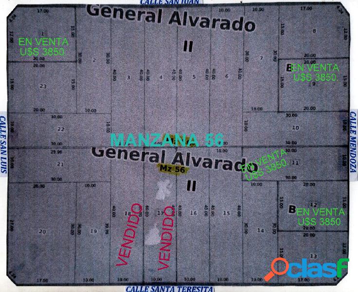 VENTA LOTES EN OTAMENDI (MANZANA 56)