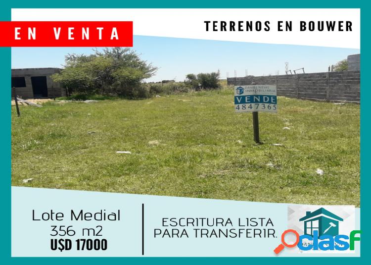 VENTA TERRENO ZONA SUR BOUWER