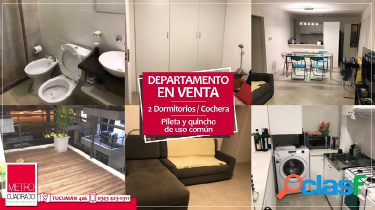 Vendemos muy lindo departamento 2 dormitorios con quincho y