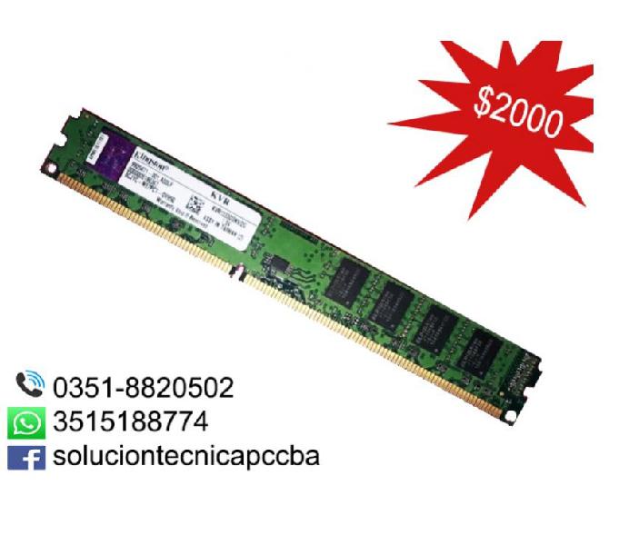 Memoria RAM 2 GB Kingston DDR3 1333 Mhz