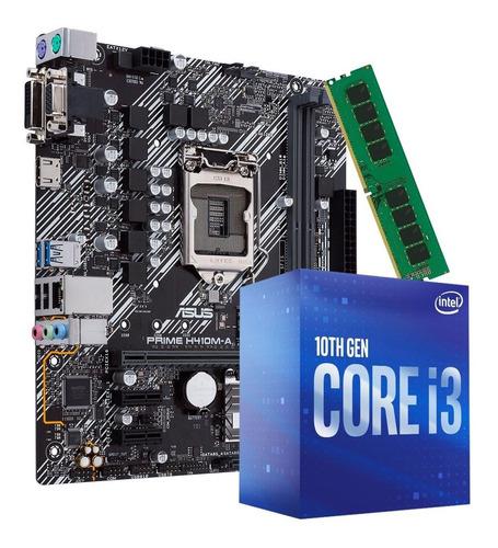 Actualización Combo Intel Core I3 10100 + 8gb Ddr4 + Mother