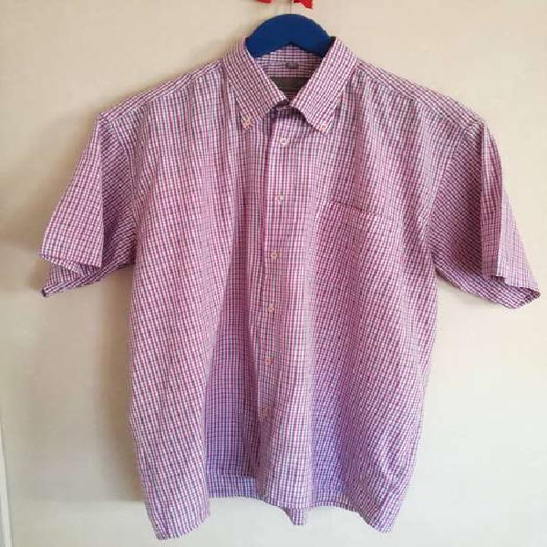 Camisa De Hombre Manga Corta Importada Talle L Impecable