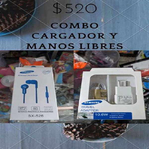 Cargador y auriculares