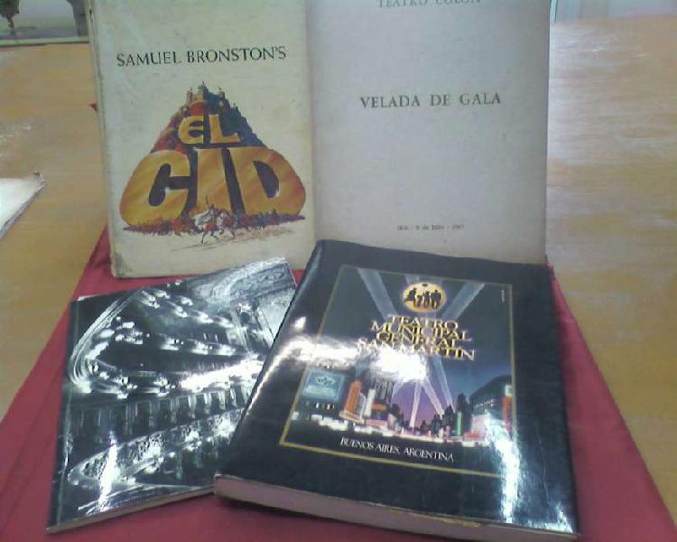 LIBRO ANTIGUO Y PROGRAMAS ANTIGUOS DEL TEATRO COLON