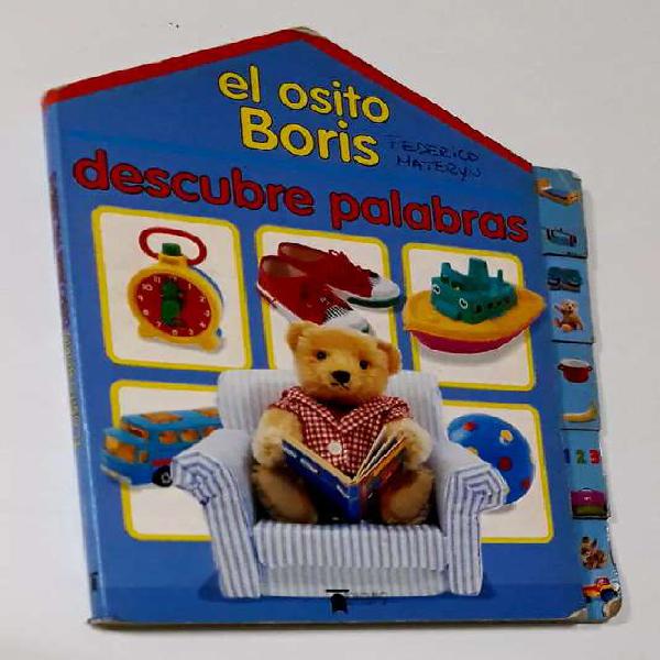 LIBRO el osito BORIS. Todo LIBRO DESCUBRE PALABRAS