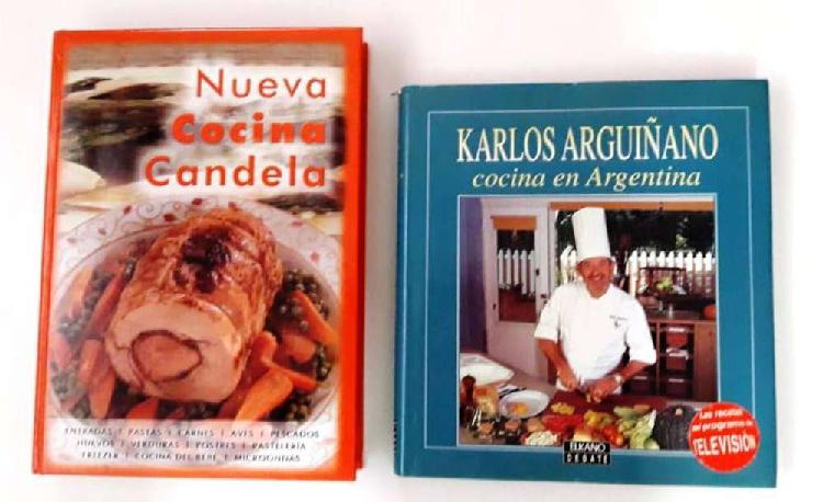 LIBROS DE COCINA KARLOS ARGUIÑANO Y NUEVA COCINA CANDELA