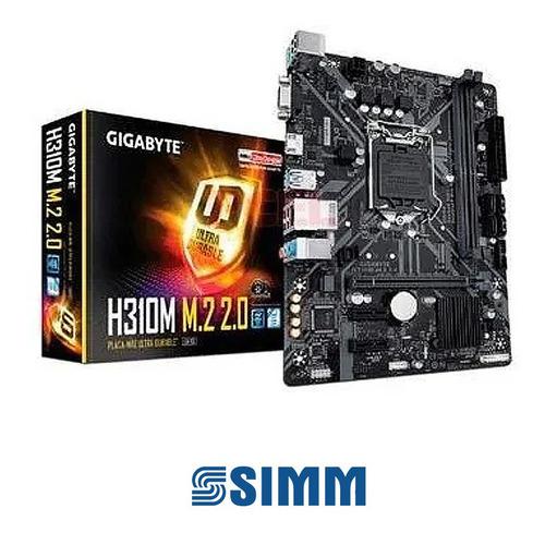 Mother Gigabyte H310m M.2 2.0 8va Y 9na Intel - Simm
