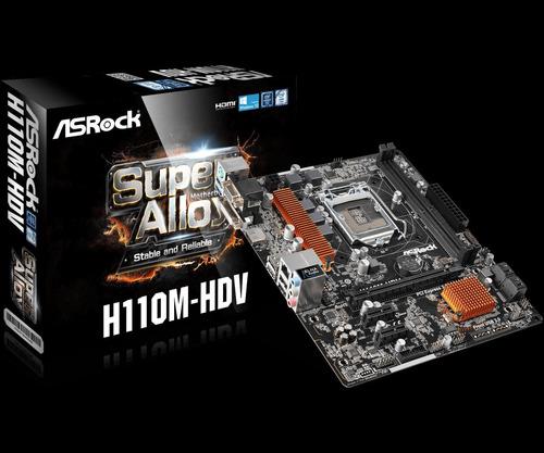 Placa Madre Asrock H110m-hdv Intel 6ta Y 7ma Generacion