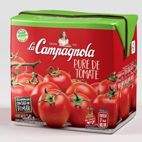 Pure De Tomate La Campagnola X520 Gramos