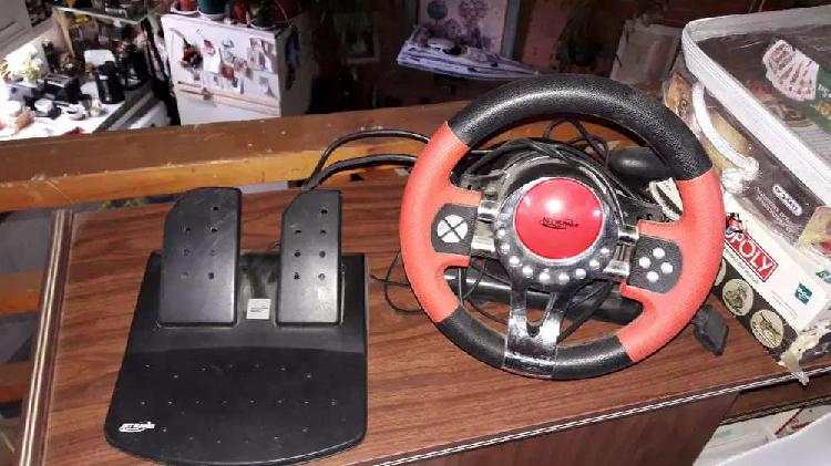 Volante Gamer + Pedales Ps2 Ps3 Y Pc Playstation