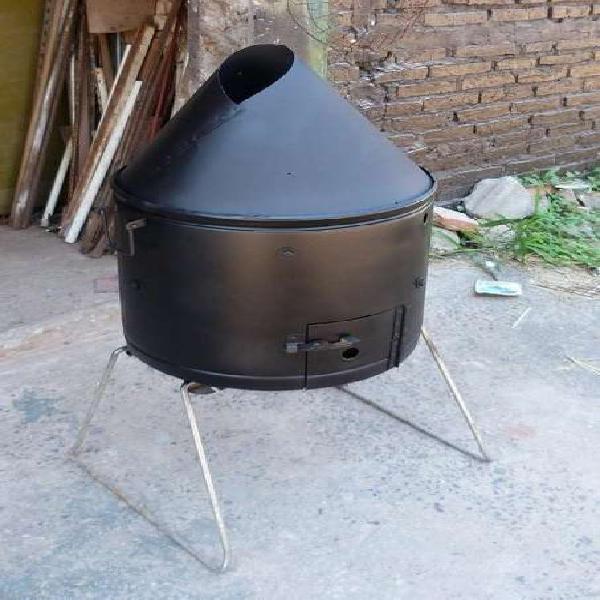 parrilla chapa ideal para balcones y espacios reducidos