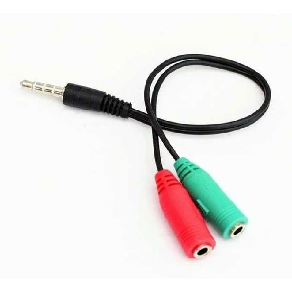 AUDIO CABLE ADAPTADOR 2 A 1 PARA PS4 CELULAR LAPTOPS CABLE