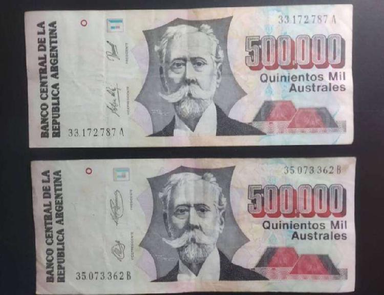 Billete de 500000 Australes