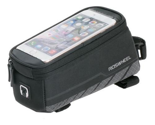 Bolso Porta Celular Bicicleta Tactil 5.5 Roswheel Cable Jack