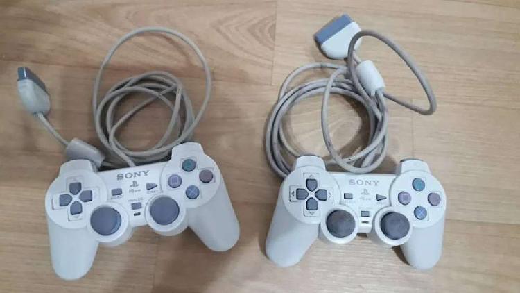 Joystick Dualshock Playstation Sony Ps1 X 2 Unidades