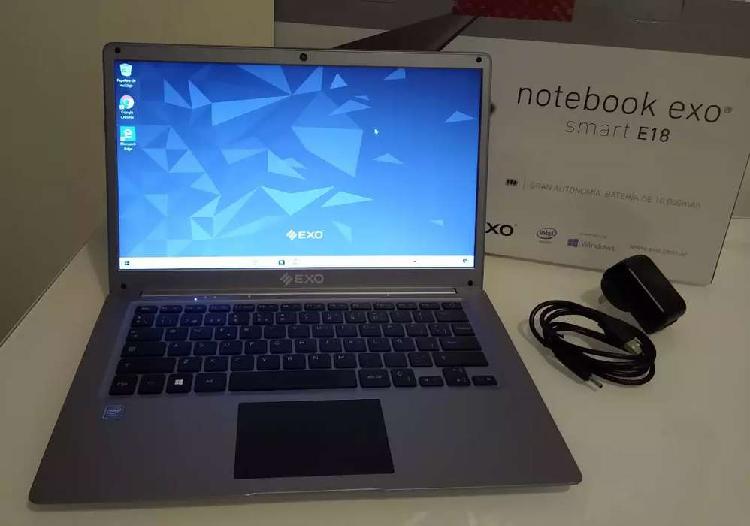 Notebook Exo Smart E18, Completa con su Cargador Original.