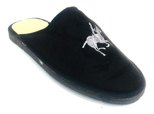 Pantufla De Hombre Con Corderito (adiar Caballo Piel)