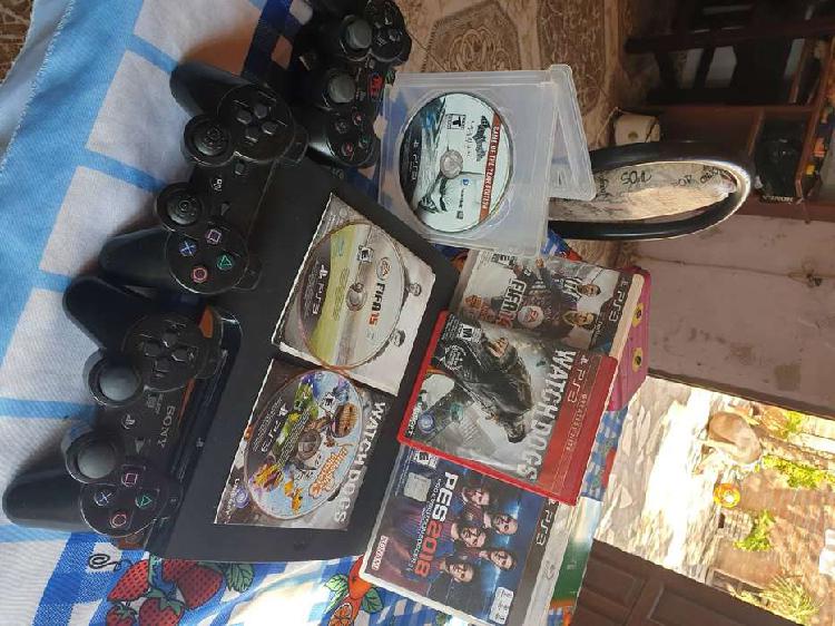 Ps3 Slim 500gb !! Poco uso impecable poco uso !! 7 juegos +