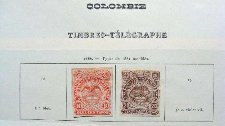 Sellos telegráficos de Colombia 1886 – 1904