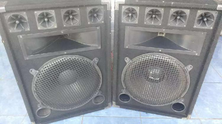 Vendo par de bafles con parlantes de 15