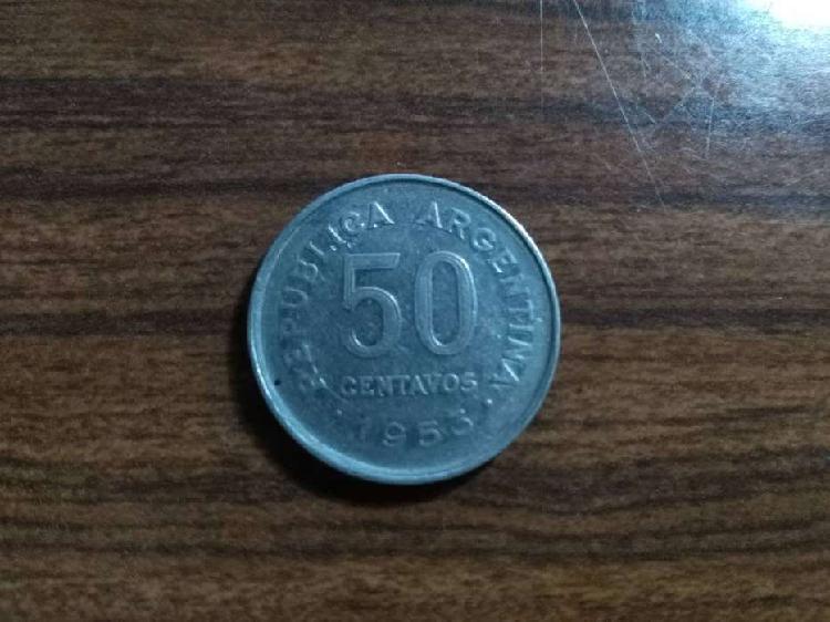 moneda 50 centavos 1953