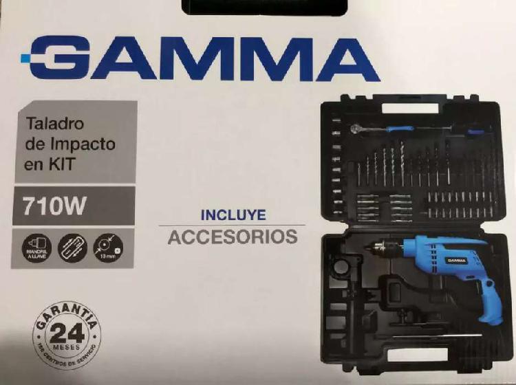 taladro de impacto Gamma en kit 850W( promo dia de padre ) *