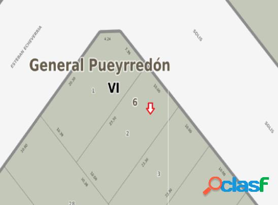 LOTE DE 233m2 EN SOLIS Y GALICIA