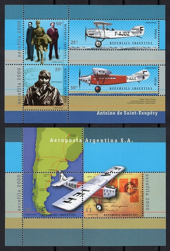 Argentina  Gj ** Mint Saint-exupéry Aviones A