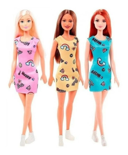 Barbie Muñeca Original 30cm Mattel Vestidos Oficial Lelab