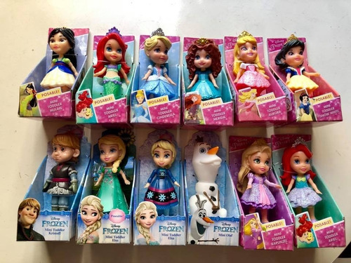 Disney Mini Toddler Princess Ariel Bella Ana Elsa Frozen Ola