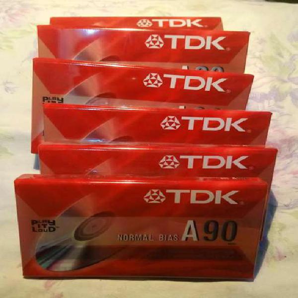 7 Cassette de audio TDK A90 Sellados