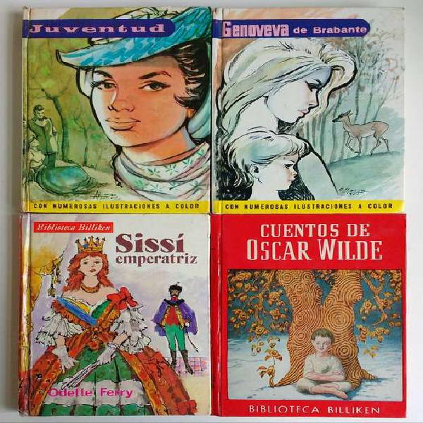 BARRACAS - Lote 4 libros - Cuentos Oscar Wilde - Sissi