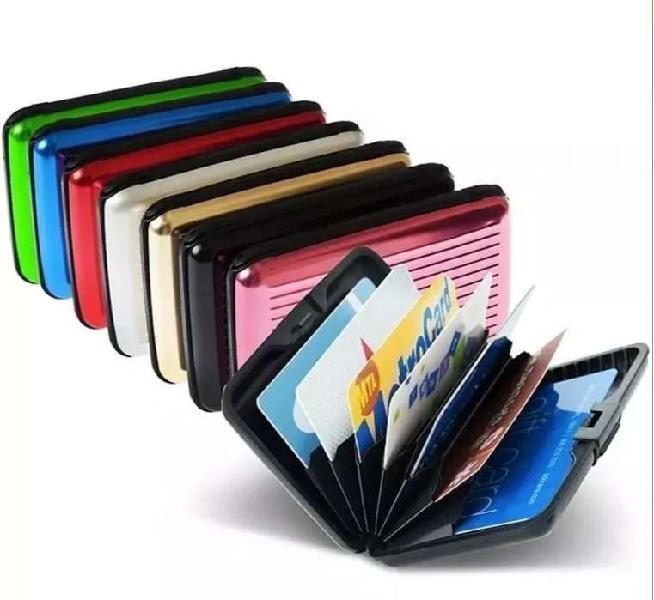 Billetera Metalica Wallet Tarjetero Proteja Sus Tarjetas Y
