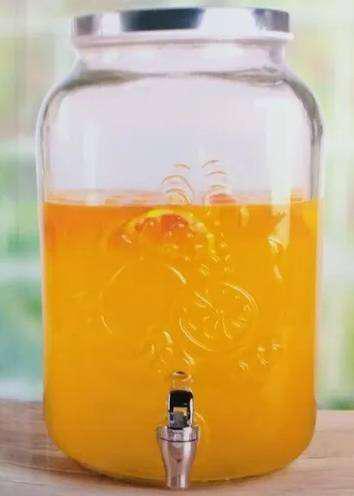 Botellon dispenser 8 litros, vidrio con grifo. Nuevo
