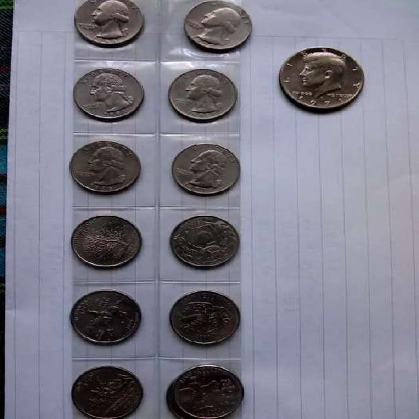 Lote monedas norteaméricanas