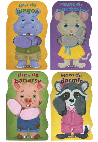 Marioneta Animal. Libros Infantiles. X4
