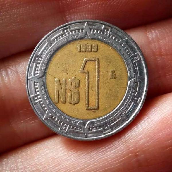 México 1 Nuevo Peso 1993 - Bimetálica