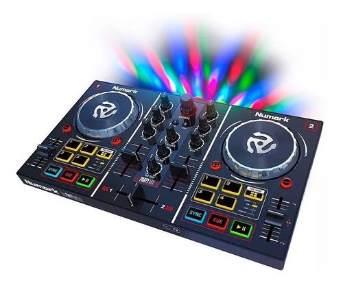 Party Mix Controlador Para Dj Numark Dj Luces Incorporadas