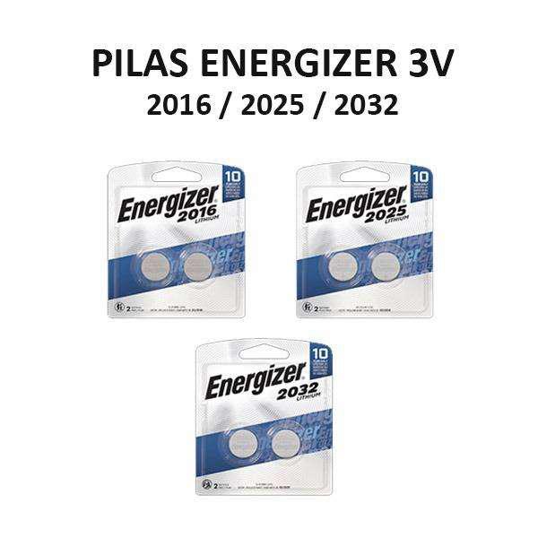 Pilas Energizer 3v litio 2016 / 2025 / 2032 Electrónica CEA