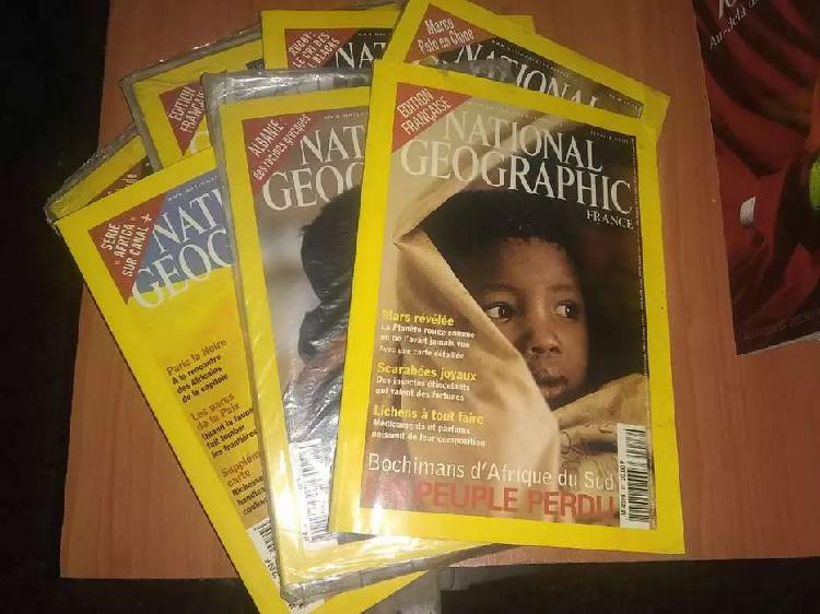 Revistas en francés Nat Geo en buenas condiciones
