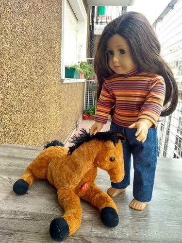 Set Ropa Muñeca American Generation Con Mascota Pony