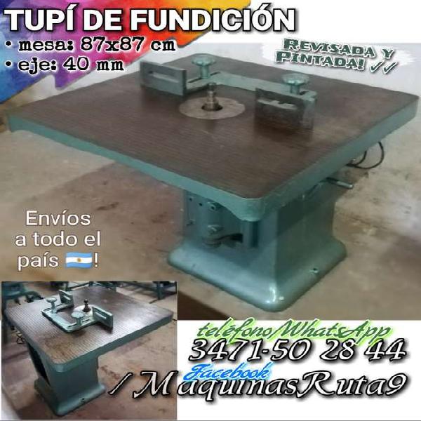 TUPÍ DE FUNDICIÓN mesa de 87x87 cm (máquina carpintería