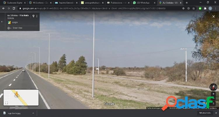 Terreno de 1,8 Has sobre Autopista Córdoba - Rosario, a 5