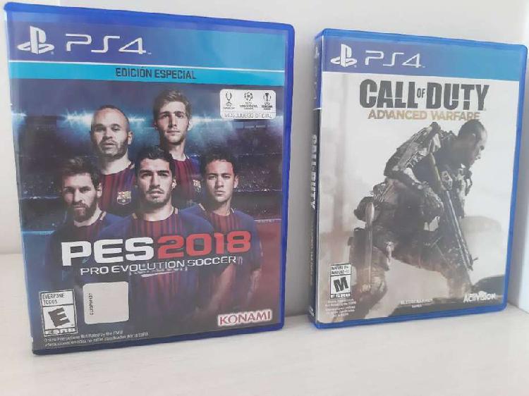 Vendo PES 2018 y Call Of Duty (Advanced Warfare) - Play4
